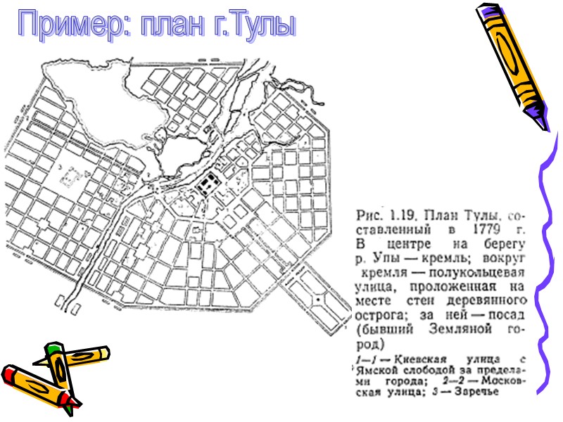 Пример: план г.Тулы